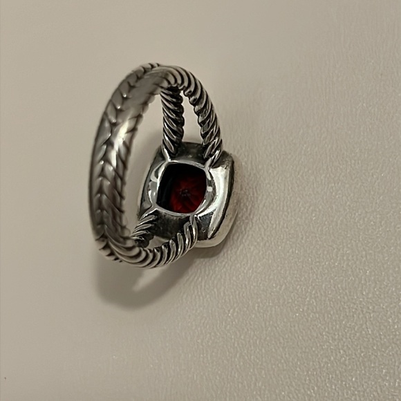 COPY - David Yurman Petite Albion ® Ring Sterling Silver w/ Garnet + Diamonds - Picture 10 of 14
